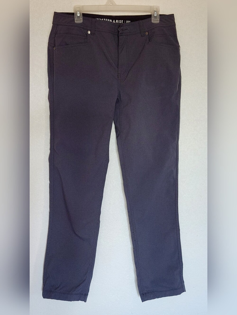 Western Rise Mens Charcoal Gray Pants